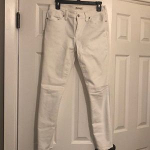 Madewell White Skinny Skinny Jeans